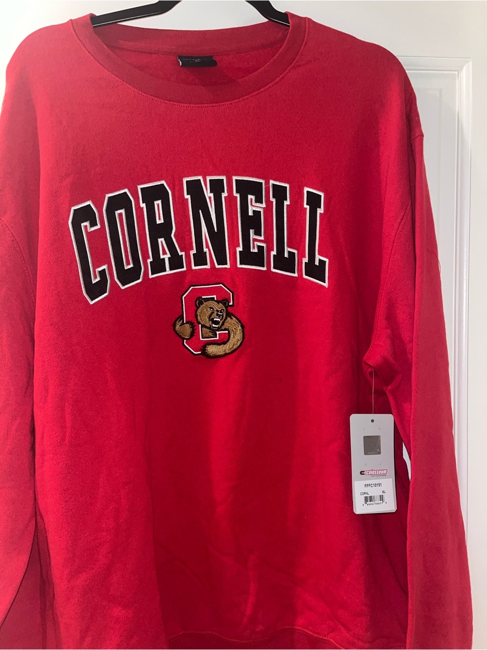 CORNELL UNIVERSITY RED CREWNECK - Cozy Collegiate Pullover